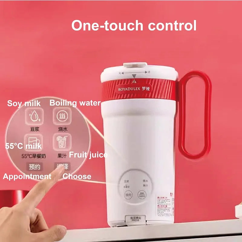 350ml Electric Soy Milk Machine Filter-free Wall Breaker Multifunction Soy Milk Cup Reservation Mixer Portable Mini Juice Cup