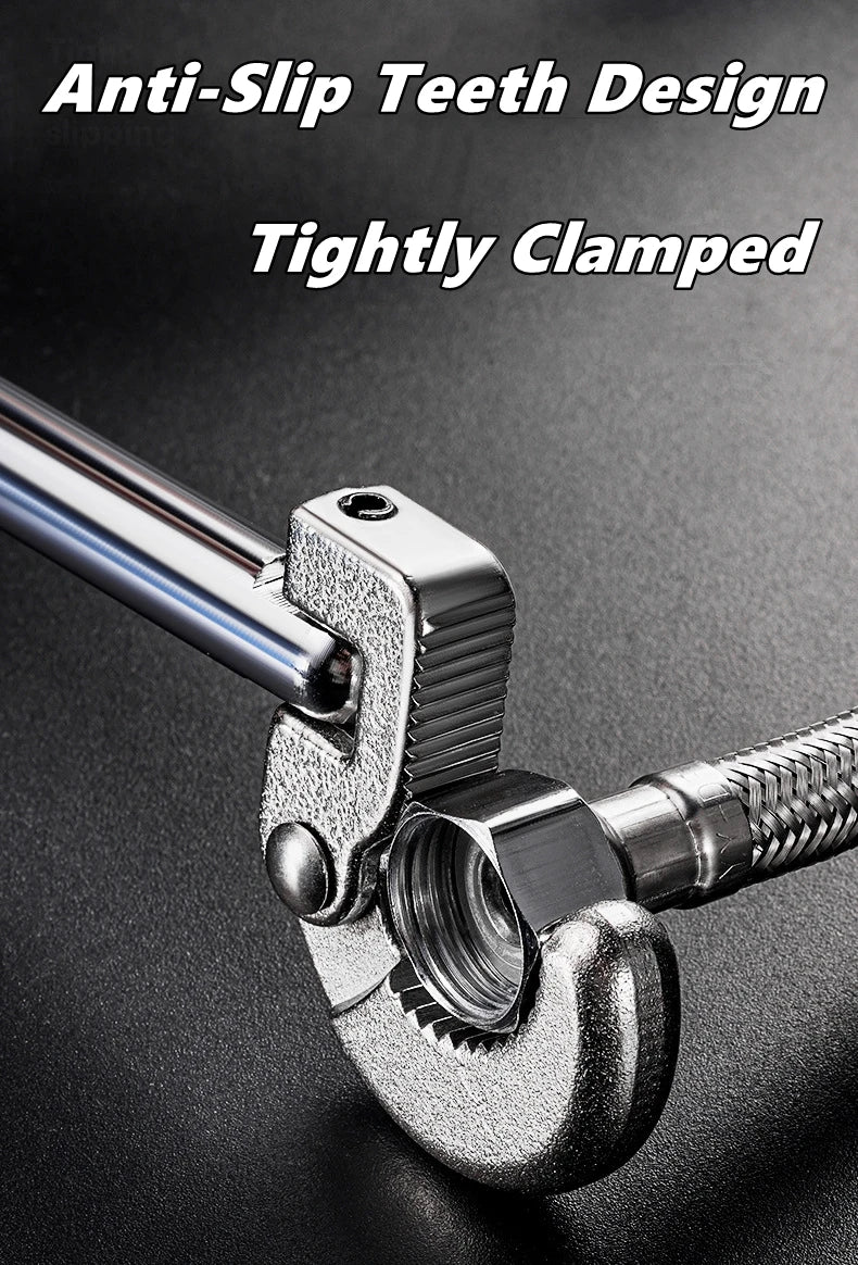 Multi-Functional Basin Sink Wrench for Fixing Back and Union Nuts Plumbing Applications Under Sink Installation Bath Drains