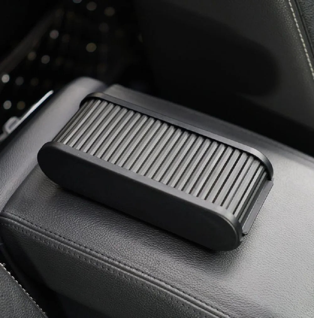 Car Center Console Storage Box, Universal Dashboard Organizer with Lid, Telescopic Coin Glasses Holde