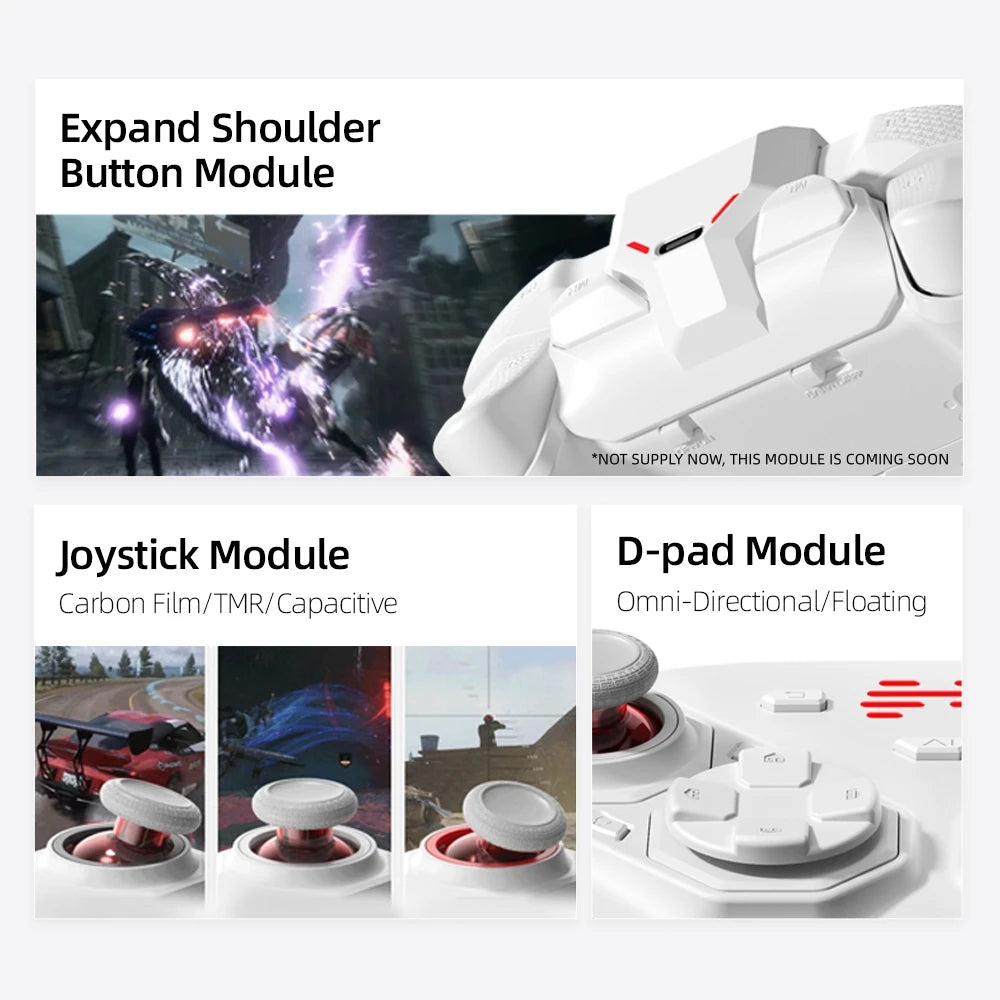 BEITONG PanGu Custom Modular Controller Wireless Bluetooth Gamepad Customizable Gaming Controller for PC/NS2/Mobile/Steam