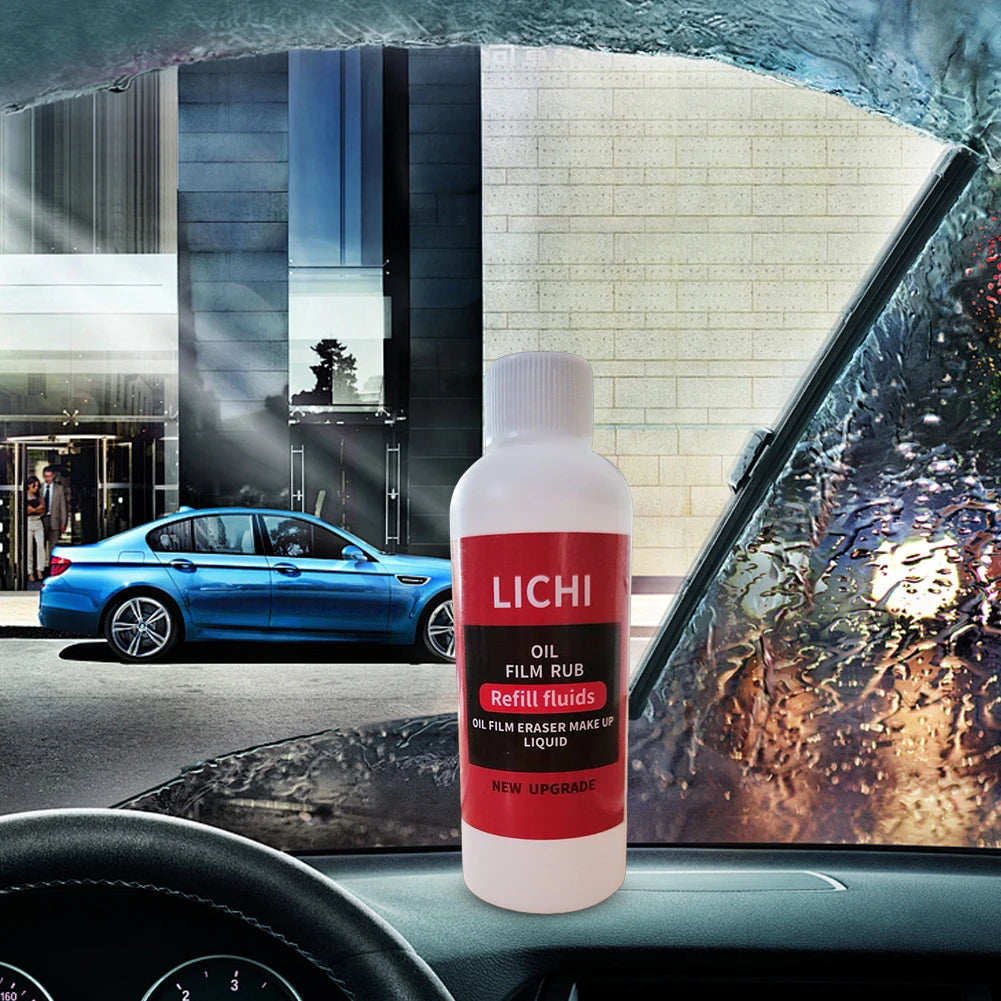 100ml Auto Glass Oil Refill Dust Remover Car Windshield Cleaner Liquid Autos Windshield Oil Film Removal Tools