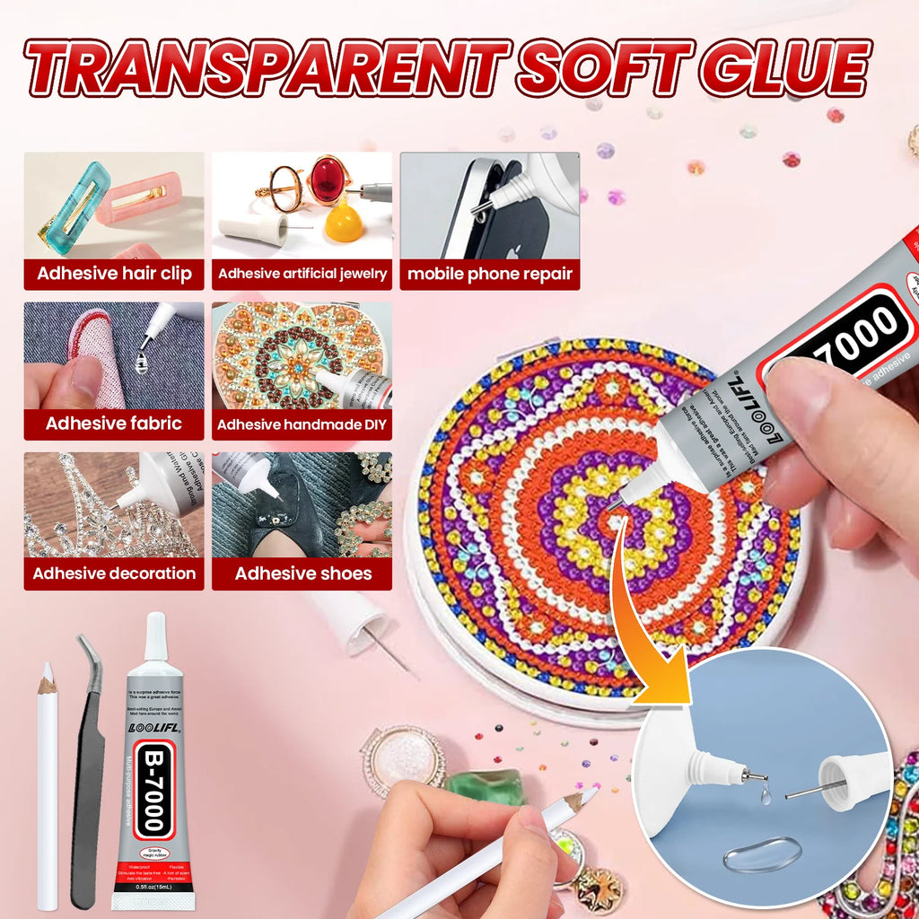 B7000 Jewelry Glue, Cloth Glue, Mobile Phone Repair Glue, DIY, Super Glue, Epoxy Resin, Suitable for Diamond Crafts