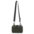 Unisex Leisure Shoulder Bag Army Green PVC Solid Color Crossbody Bag for Women 2025 Mini Box Handbag Purse Casual Sling Bag