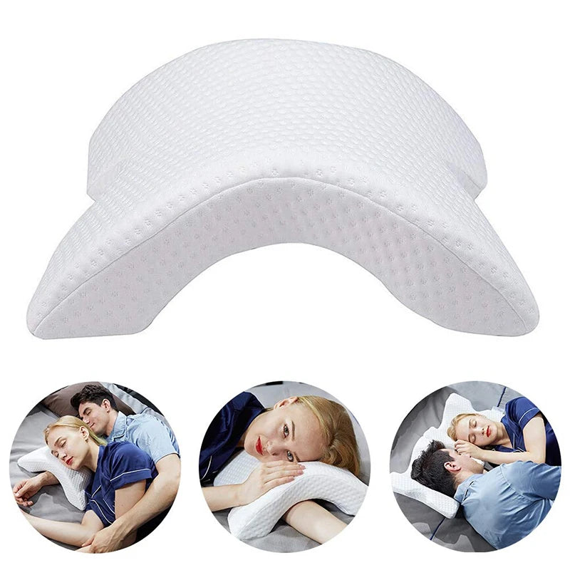 Memory Foam Pillow with Arm Hole Anti-Hand Numb Desk Nap Sleeping Pillow Multifunction Orthopedic Health Neck Couple Pillow