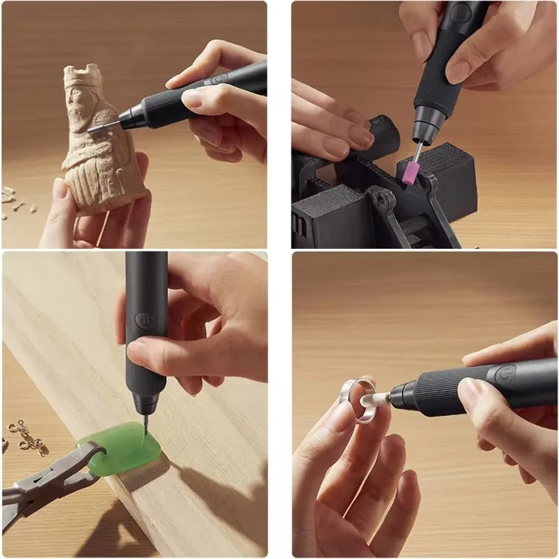 Xiaomi Mijia Electric Grinding Pen 22000r/min Brushless Motor Fast Carving Polishing Burnishing Drilling Mini Grinder Home Tool