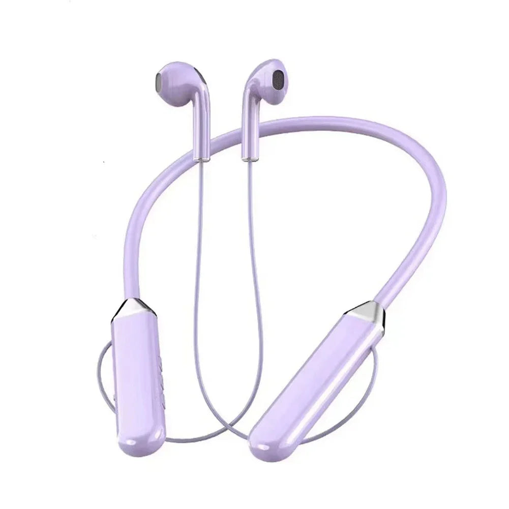 Neckband 5.2 Bluetooth Headphones Extra Long Standby Stereo Noise Reduction Earplug Sports Headphones With Digital Display