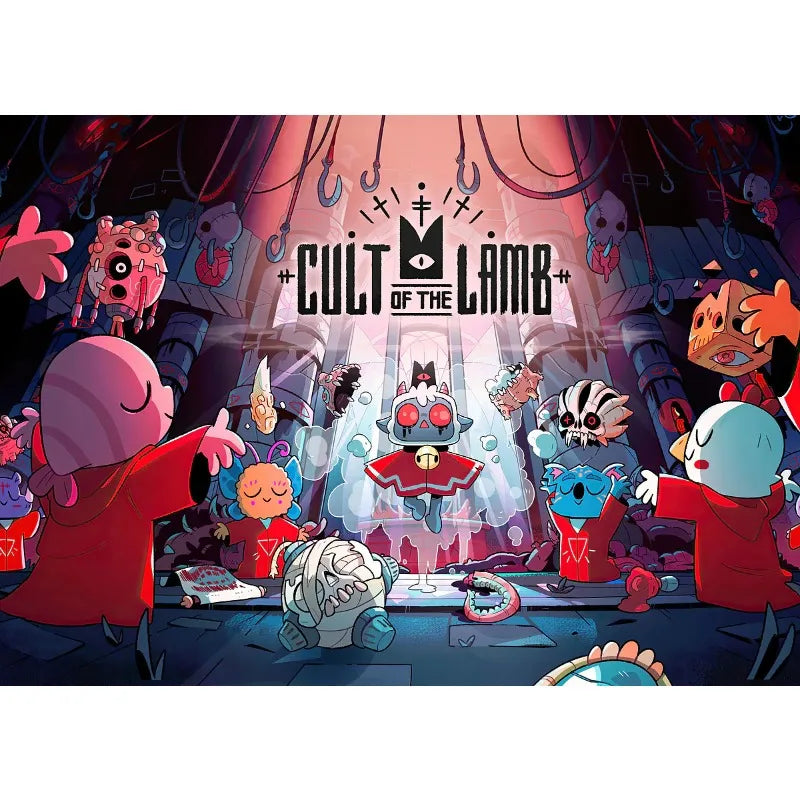 Classic Video Game Cult of The Lamb Anime Adventure Posters Print Canvas Painting Modern Wall Art Kids Bedroom Home Decor Gift