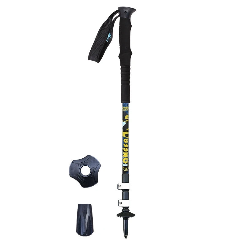 2Pcs/Pair Pioneer Trekk Poles Nordic Walking stick Telescopic Alpenstock Aluminum Alloy Shooting Walking Stick Crutch Senderismo