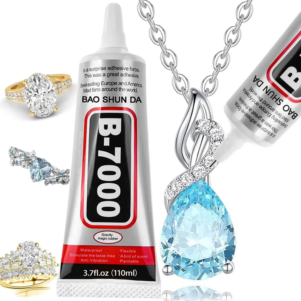 B7000 Glue,Clear B-7000 Super Jewelry Glue Transparent Industrial Adhesive for Fabric Phone Repair Jewelery Making Crystal Gem .