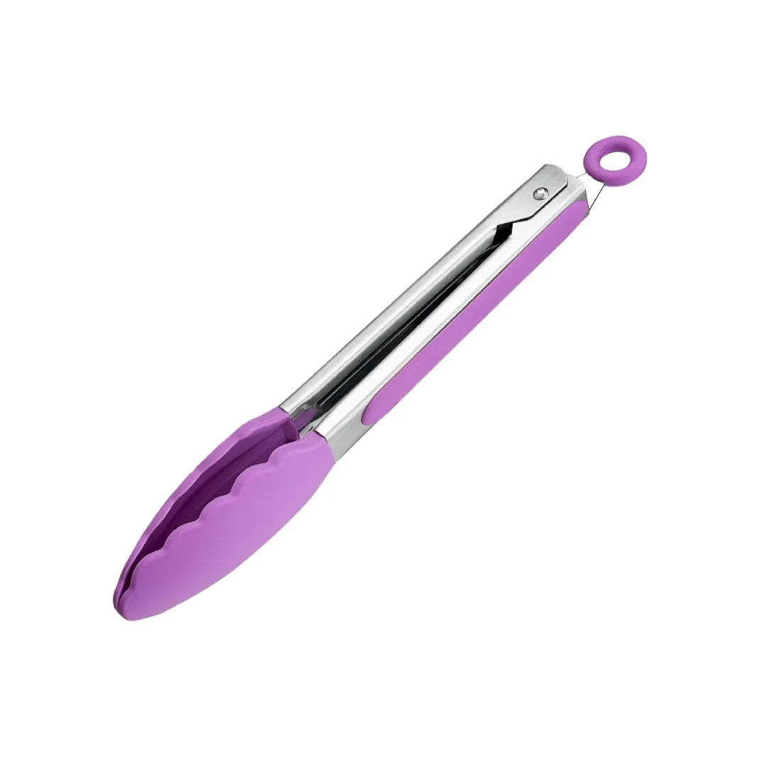 7/9/12inch Silicone Kitchen BBQ Tongs Stainless Steel Locking Cooking Tongs with Silicone Tips Non-Slip Food Tongs for Cooking