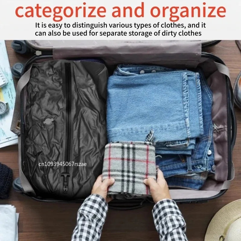 Vacuum Storage Bags,Travel Essentials Suitcases Clothes Organizer Packaging Bag Practical Accessories Compression Packing Cubes