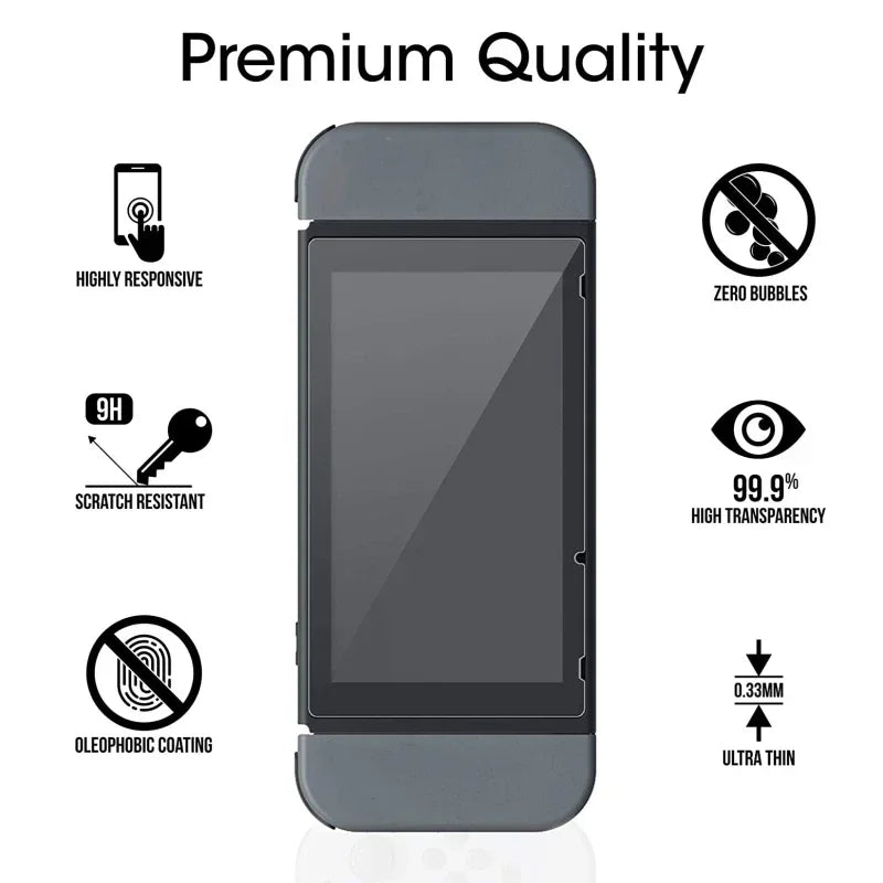 1/2Pack Premium Tempered Glass For Nintend Switch Lite/Switch Oled Screen Protector HD Clear Anti-Scratch Protective Films
