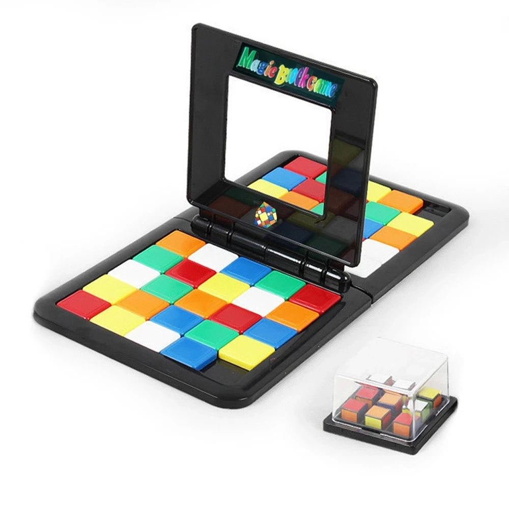 Kids Color Battle Game Parent Child Square Race Puzzle Educational Learning for Boys Girls Fun Anti Stress Desktop Game Gift