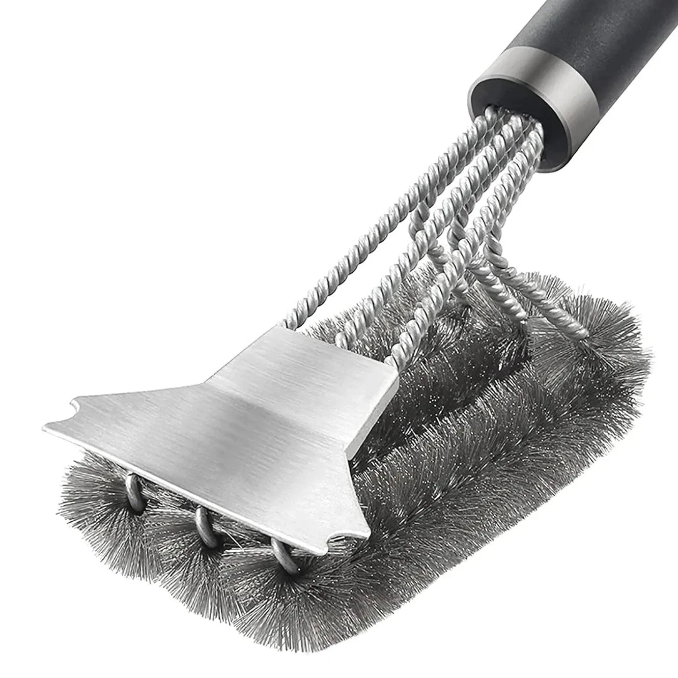 BBQ grill cleaning brush steel wire brush for cleaning BBQ grill and BBQ stove steel brush specialized cleaning tool for BBQ