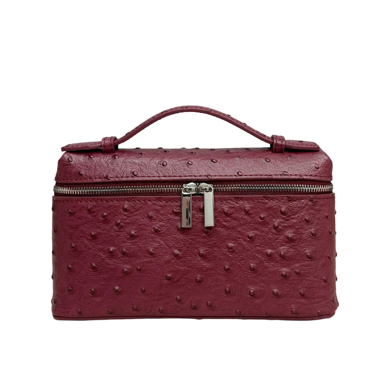 Mendy Women's Bag Ostrich Small Bag Cow Leather Shoulder Bags Crossbody Handbags Clutch Bag Luxury Bags Designers New In handbag