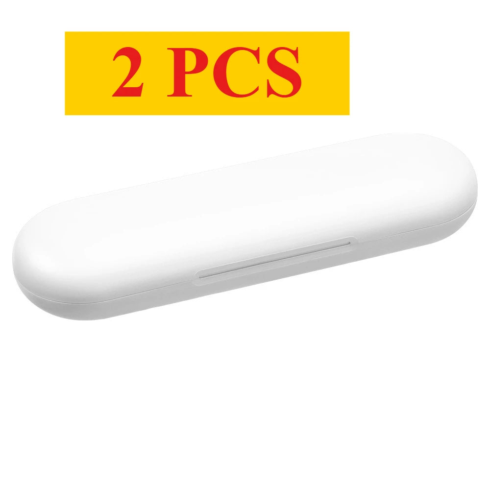 New 2PC Electric Toothbrush Travel Box Compatible with Oralb Io Portable Dustproof Toothbrush Box Toothbrush Travel Containers