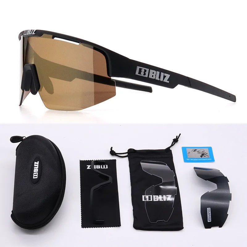 B BLIZ Matrix Unisex Sport Sunglasses TR90 Lightweight Cycling Glasses with Hydro Lens UV400 Protection for Running & Skiing