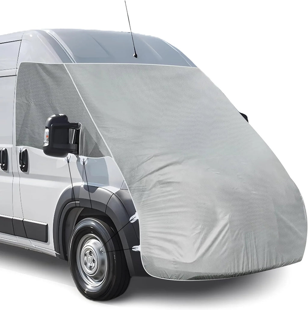 Windshield Snow Cover Caravan Windscreen Engine Hood Full Cover For Fiat Ducato Peugeot Boxer Citroen Relay 2006+ Ram Promaster