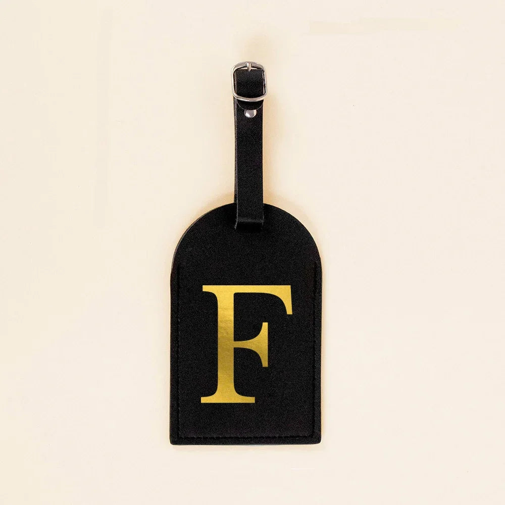 Initial Luggage Tags Handbag key Holders Travel Bag Key Wallets Label Tag Suitcase Identify Labels with Privacy Cover