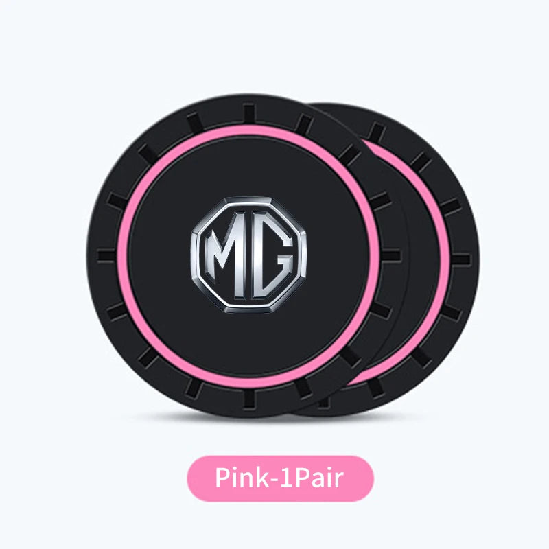 Silicone Car Coaster Mute Pad Mug Drinks Non-Slip Mat Accessories For Morris Garages MG 3 5 6 7 HS ZS GS Hector TF GT ZR RX5 RX8