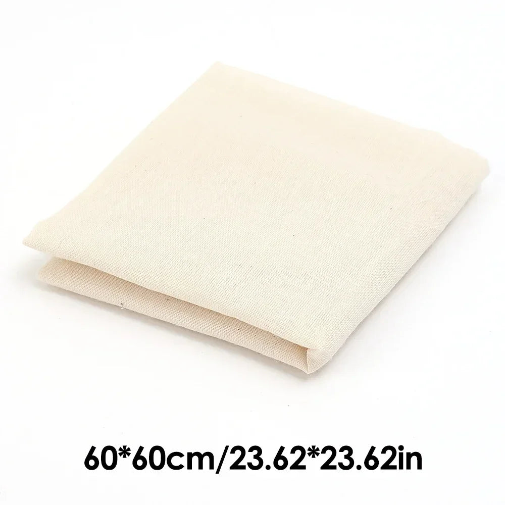 5/1PC Filter Cloth Reusable Cotton Fiber Mesh Strainer Cheese Beer Tofu Homebrew Filter Cloth Kitchen Food Ferment Strainer Tool