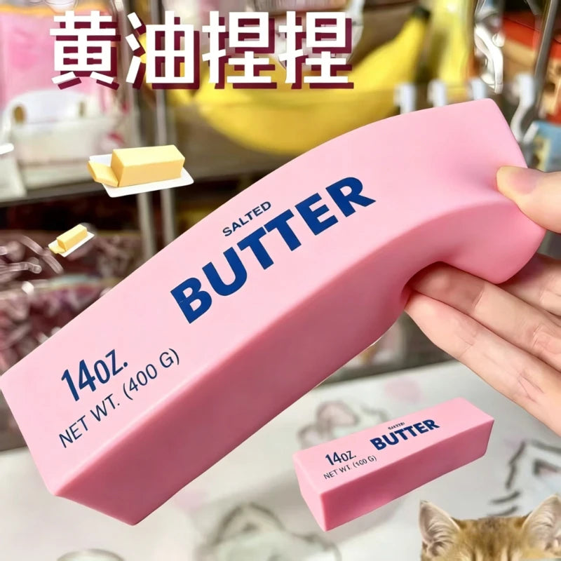 23CM Big Slow Rising Butter Stick Anti-Stress Anxiety Relief Toy Soft Squeezable Cheese Prank Gift Squeezing Toy