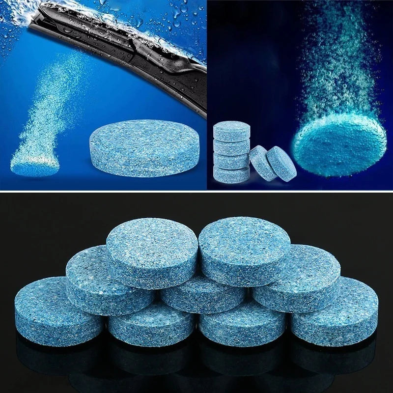 5/10/20Pcs Car Windscreen Wiper Effervescent Tablets Car Glass Solid Cleaner Toilet Cleaning Car Accessories