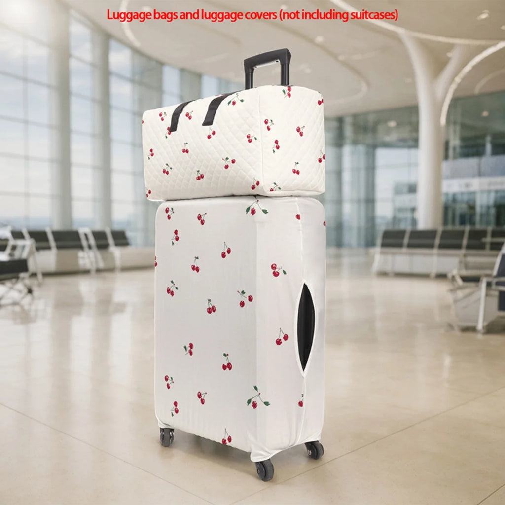 2pc Foldable, large-capacity, lightweight, unisex travel sports luggage set with protective cover