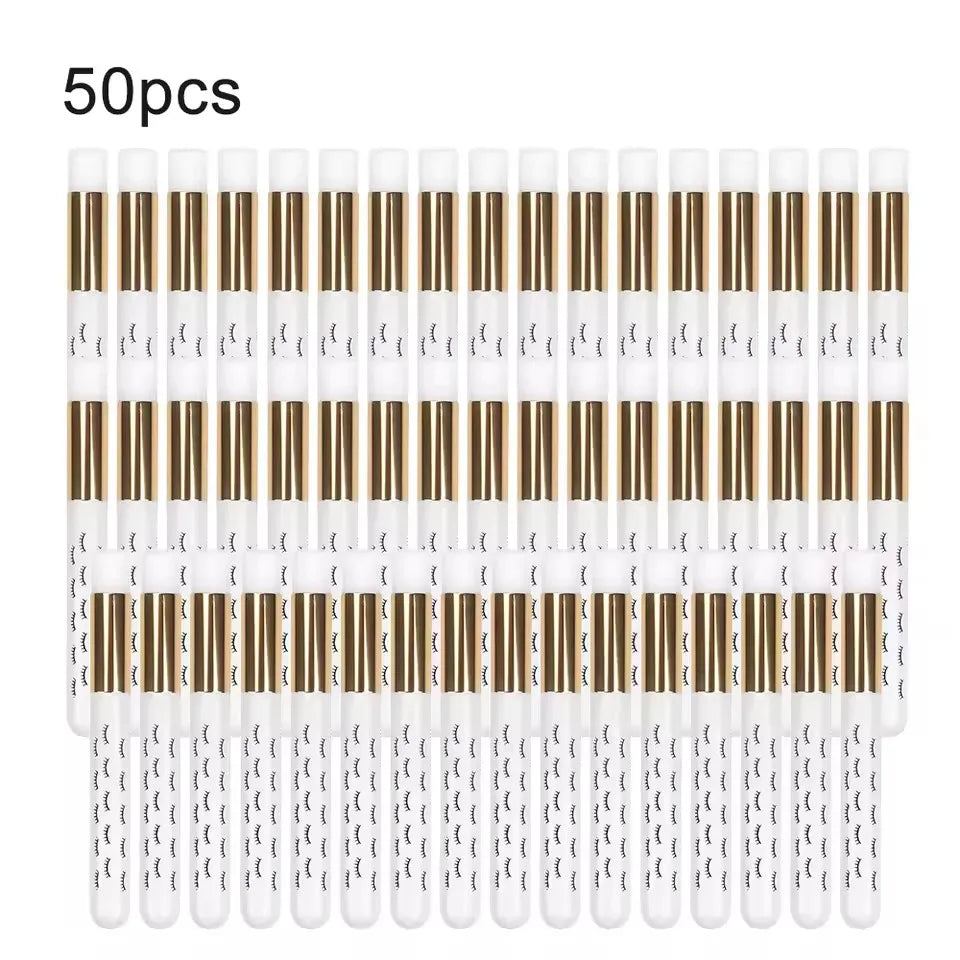 50/20/10pcs Eyelash Cleaning Brush Lash Shampoo Brush for Eyelash Extensions Peel Off Nose Pore Blackhead Remover Makeup Tool