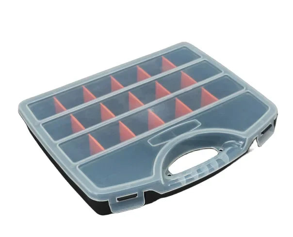 20 Grid Screw Box Container Storage Plastic Tool Organizer Box Thickened Compartment Case for Screws Drill Bits Parts Storage