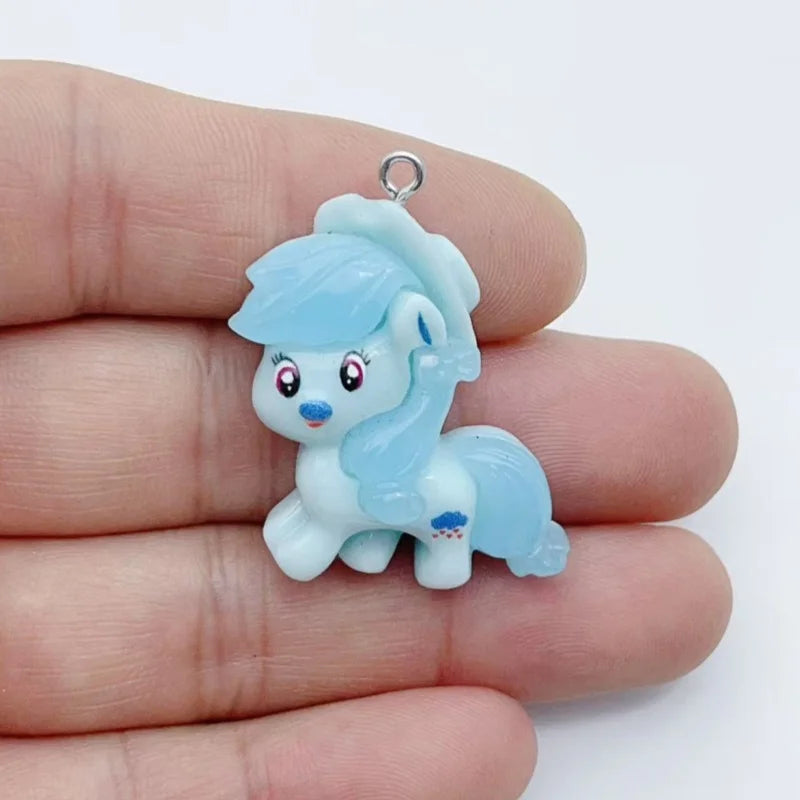 10pcs cartoon animal charm decorative resin pendants DIY jewelry making earrings wholesale