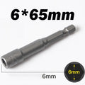 Hongtu 1Pcs Magnetic Hex Socket Driver - Chromium-Vanadium Steel, Hex Shank, Impact-Ready, 6~23mm Nut Socket Wrench Bit