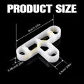 200Pcs Multipurpose 10mm 3/8 Inch Clear Tile Spacers Portable Accessory for Bricklaying and Deck Board Separation RXJB