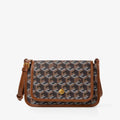 Luxury Monogram Messenger Bag Women Geometric Print 3D Cube Coated Canvas Crossbody Bag Classic Versatile Elegant Shoulder Bag