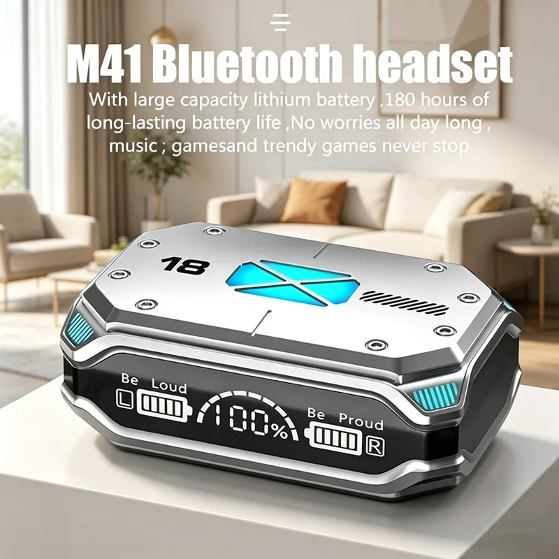 New TWS Bluetooth Earphones Wireless Headphones Smart Touch Wireless Headset LED Display Stereo Sound Earbuds for Smartphones