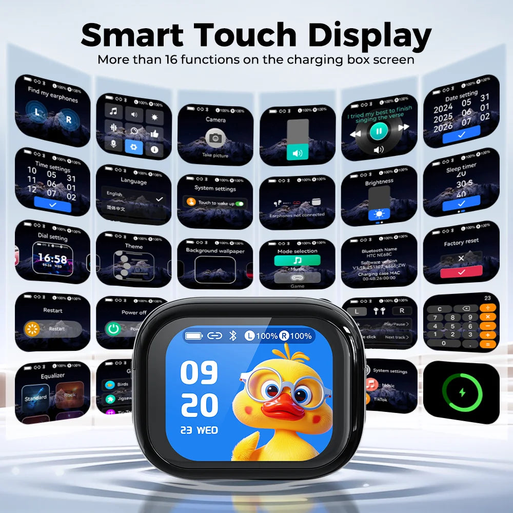 Auriculares Traductor DeIdioma 2026 HTC NE68 AI Translation Earbuds Bluetooth 6.0 Low Latency Gaming IPX4 Sports Touch Control