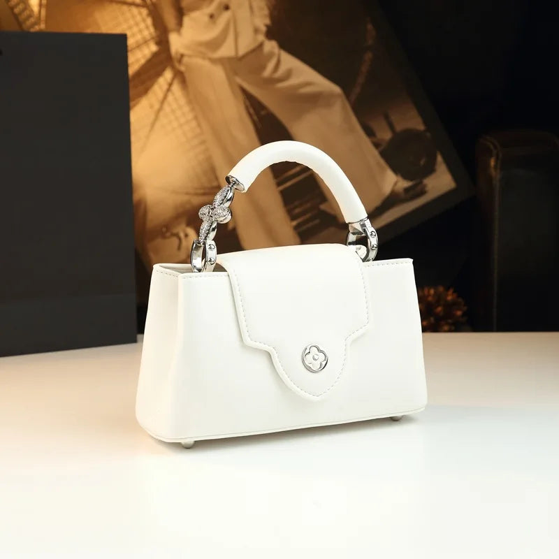 Stylish Designer Party Diaper Bag For Women Luxury Leather Tote Large Capacity Elegant Crossbody Handbag For Evening Outings