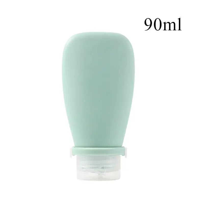 1/2/3pcs 90Ml Travel Silicone Refill Bottle, Shower Gel, Shampoo Refill Bottle, Squeeze Refill Empty Bottle