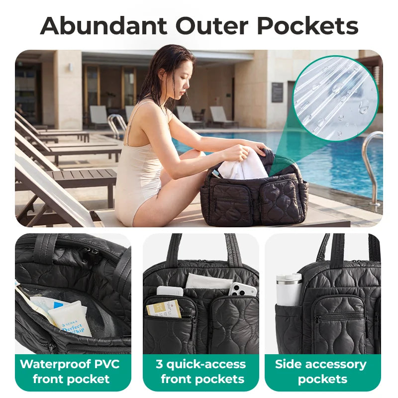 BAGSMART Travel Tote Bag Large Capacity Carry on Luggage Handbag Weekend Overnight Sports Bags for Women