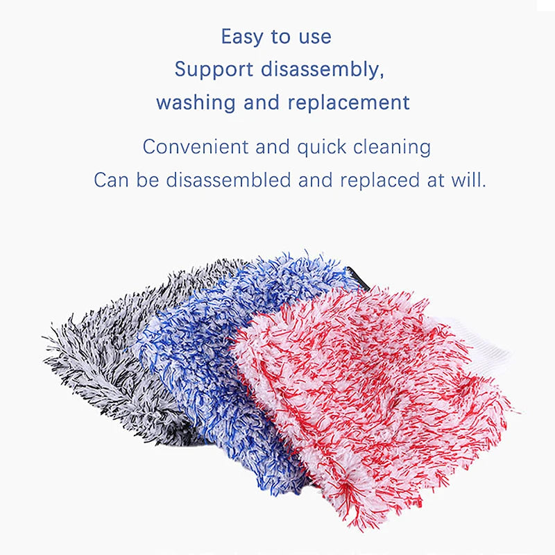 High quality1Pc Car Wash Microfiber Glove Wheels Wash Mitt Non-Slip Soft Easy To Cleaning Car Wheel Mitt Car Accessories