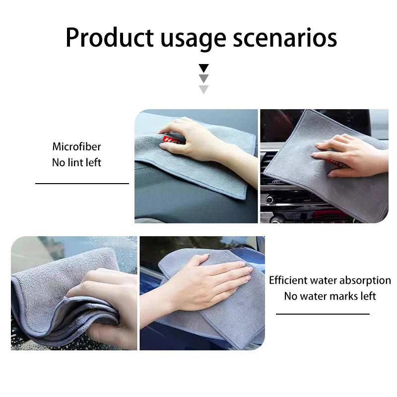 Super Absorbent Car Wash Coral Velvet Towel Cleaning Cloth For Haval Jolion H1 H2 H3 H4 H5 H6 H7 H8 H9 M6 F7x M4 F5 F7