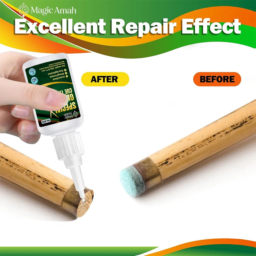 1-5 Pcs Professional Super Glue for Billiard Cue Tip | Fast Drying Waterproof | Strong Bond for Wood Plastic Metal Ceramic