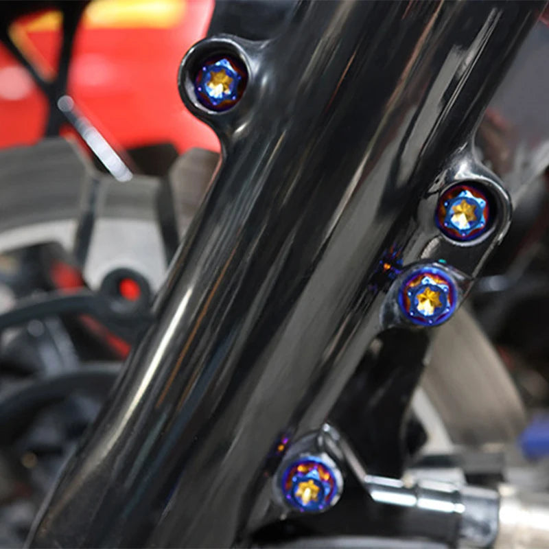 Titanium Alloy Colors Brake Caliper Mounts Bolts Front Fender Screws Fit HD Touring Softail XL Motorcycles