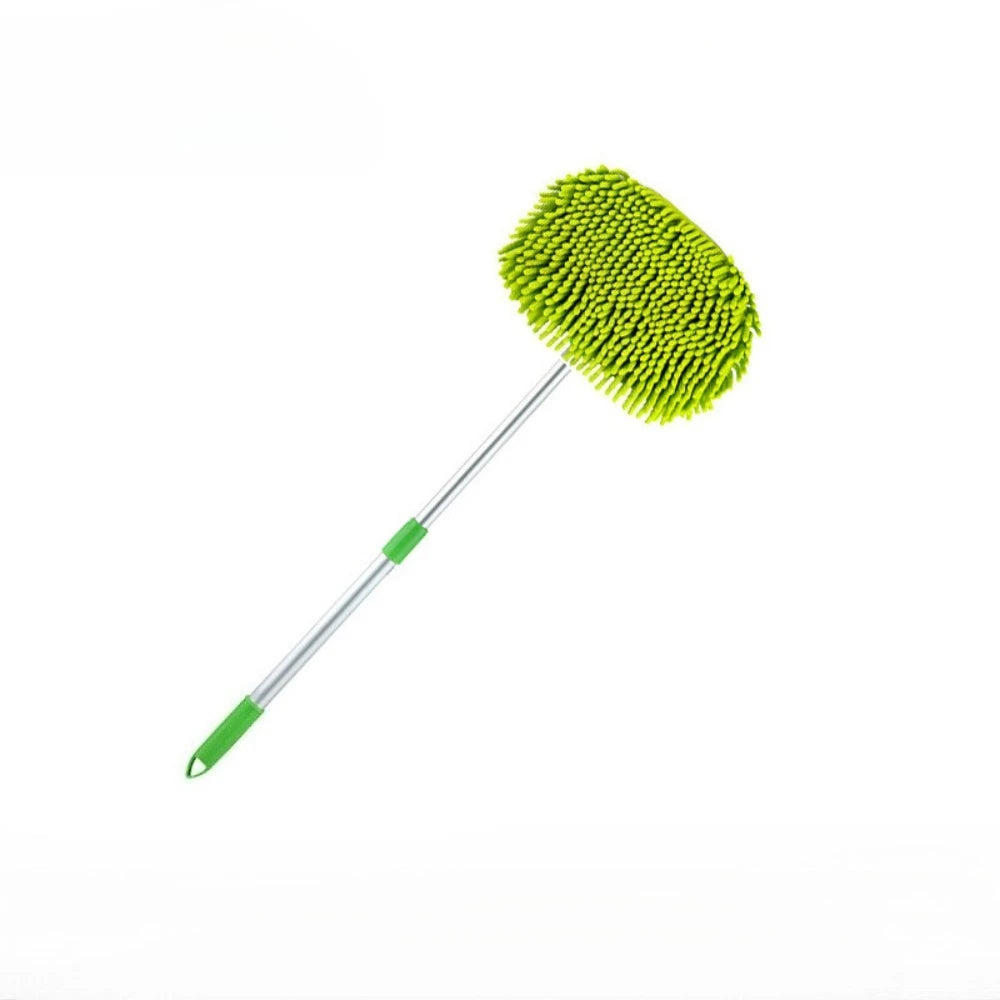 95cm Car Glass Cleaning Long Pole Telescopic Mop Car Dust Removal Tool Car Dust Removal Soft Hair Brush