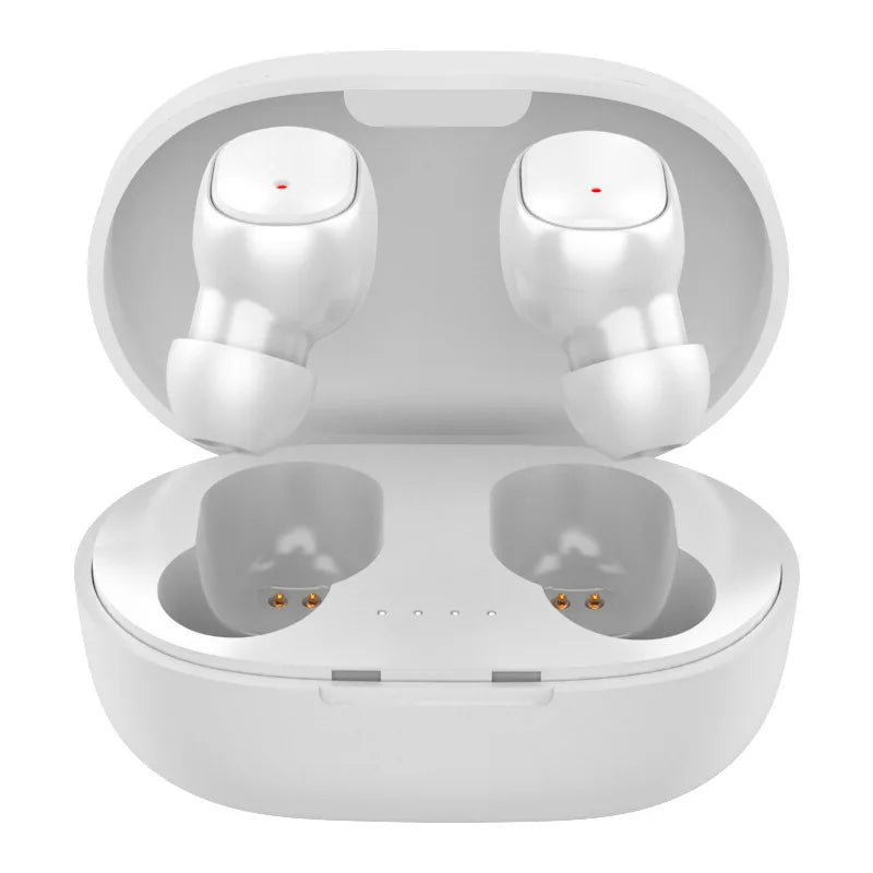 Bluetooth True Wireless Earbuds Rich Stereo Sound Integrated Mic Portable Charging Case Fitness Running Headset