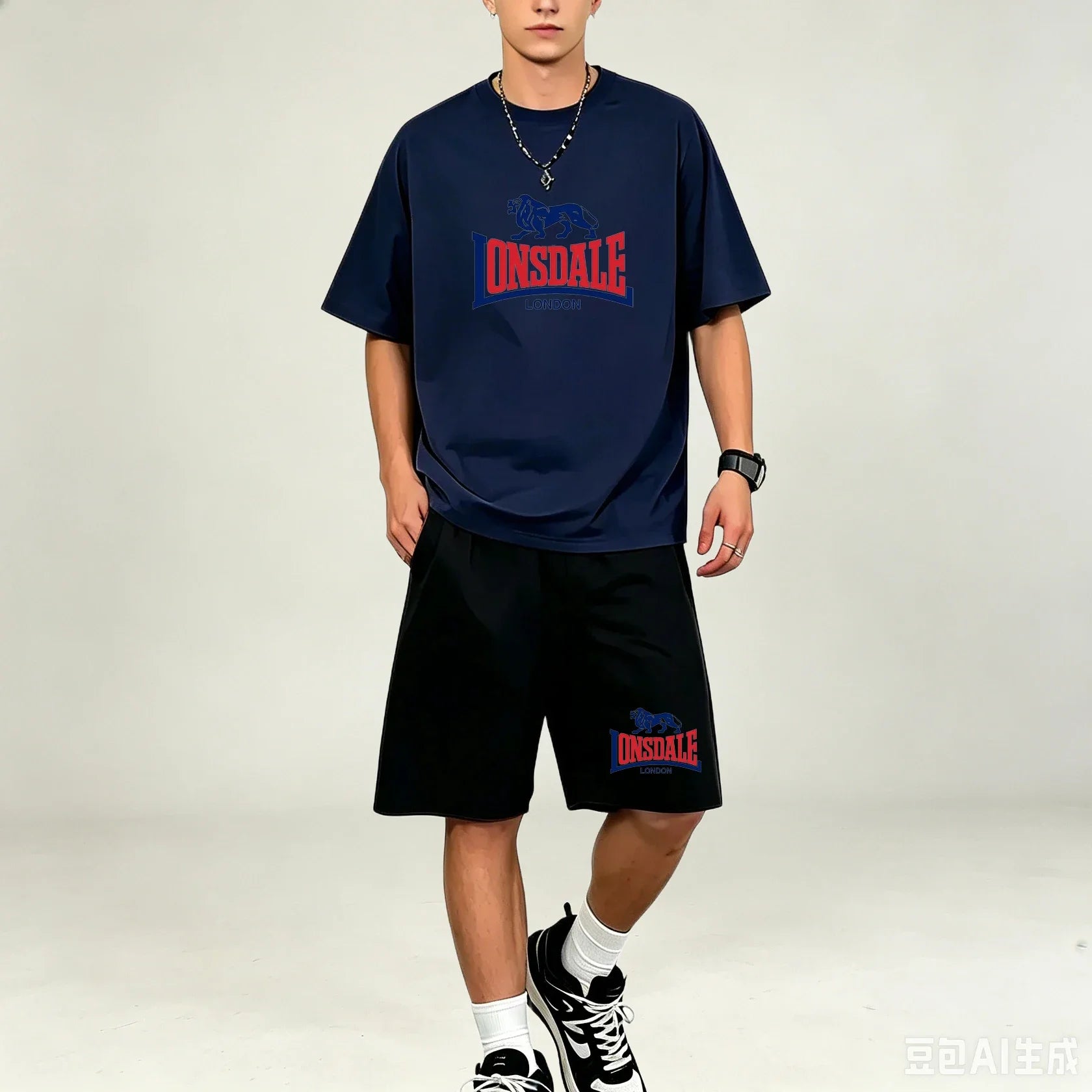 Men T‑Shirts Sets Daily‑Style 2‑Piece T‑Shirts Sets Printed Tops With Drawstring Shorts Quick‑Dry Breathable Casual‑Sport Outfit