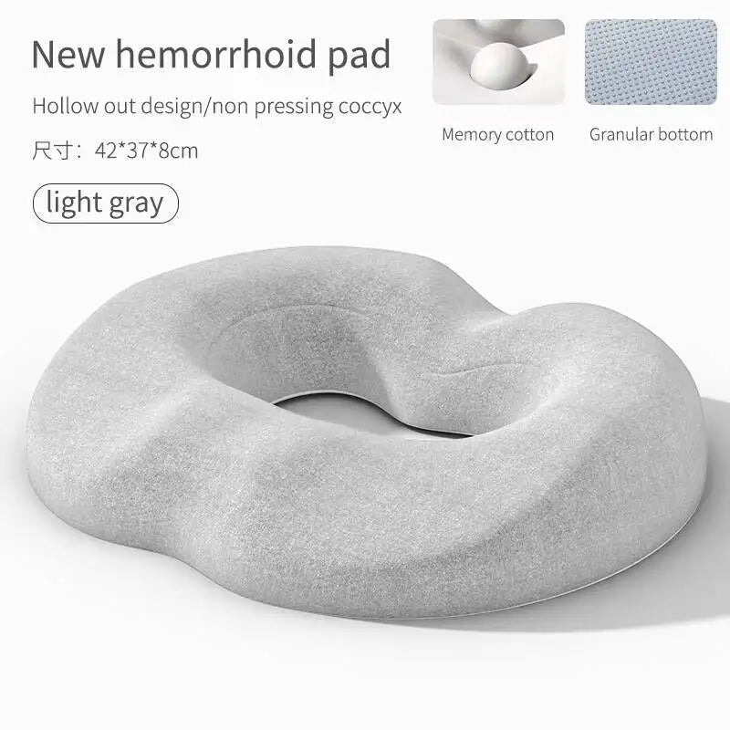 Breathable Comfortable Office Chair Memory Foam Seat Non Slip Orthopedic Prostate Cushion for Tailbone Sciaticaback Pain Relief