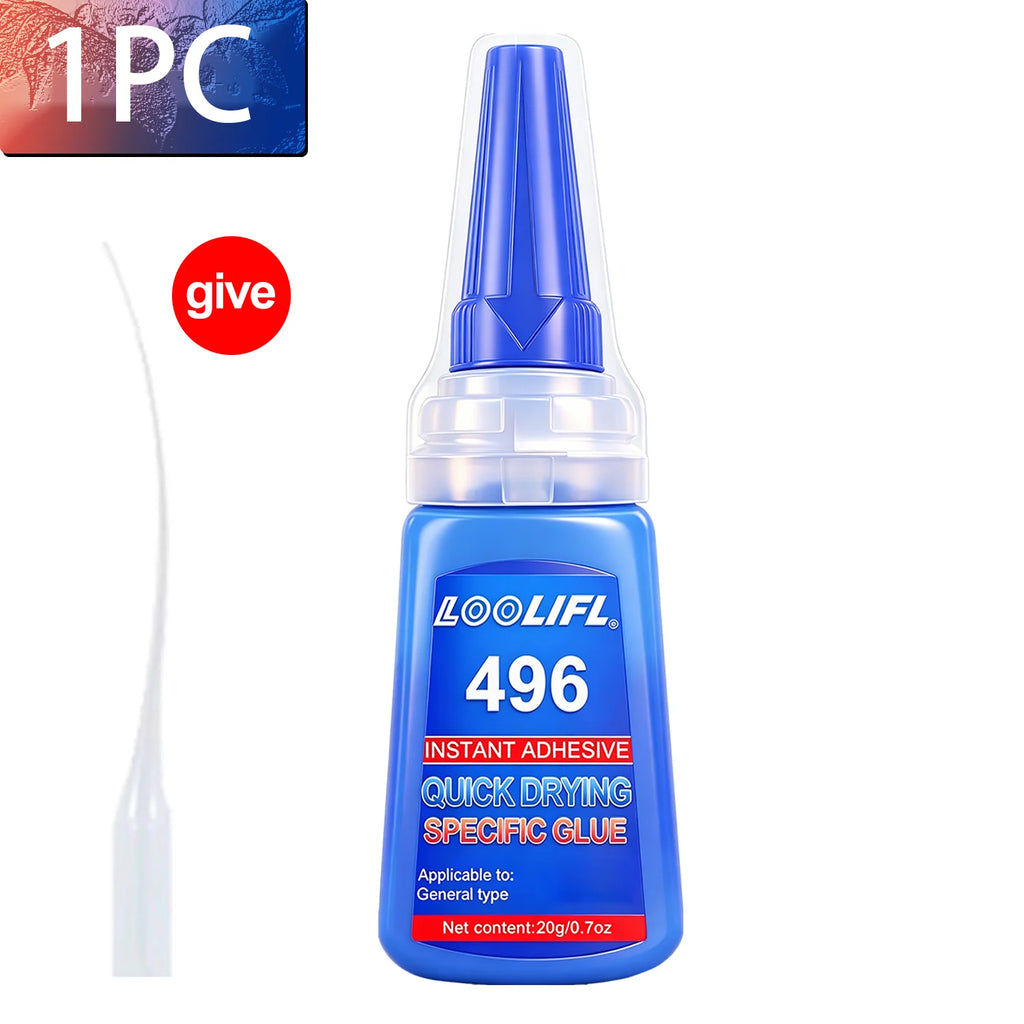 LOOLIFL Quick Drying Adhesive Nail Glue Professional Nail Glue for False Nails Acrylic Nail Rhinestone Decoration Extension Glue