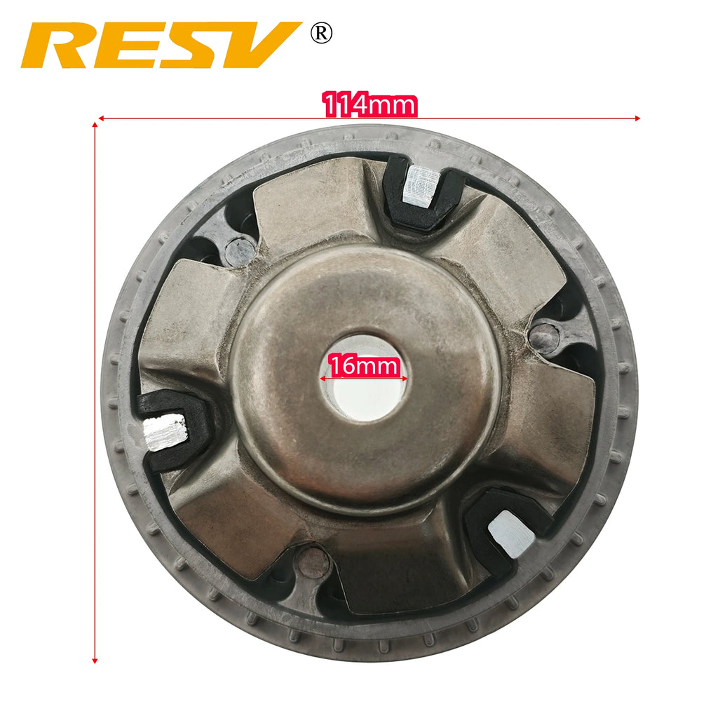 RESV for GY6 125cc 150cc 152QMI 157QMJ 4-stroke Variator Drive Face Pulley Assy.