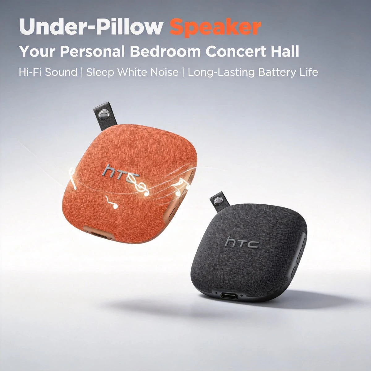 HTC WS01 Speaker Sleeping Aid Wireless Bluetooth Speaker Bass HiFi Stereo Sound Low Latencyf Built-in Mic for Home Party